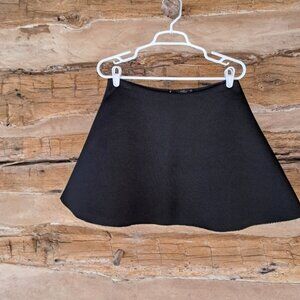 Kate Spade Black Saturday A Line Polyester Mini Skater Skirt Size 4